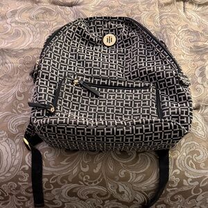 Tommy Hilfiger Monogram Black and White Backpack